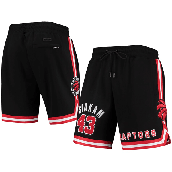 Men's Toronto Raptors #43 Pascal Siakam Black Shorts Men's Toronto Raptors #43 Pascal Siakam Black Shorts